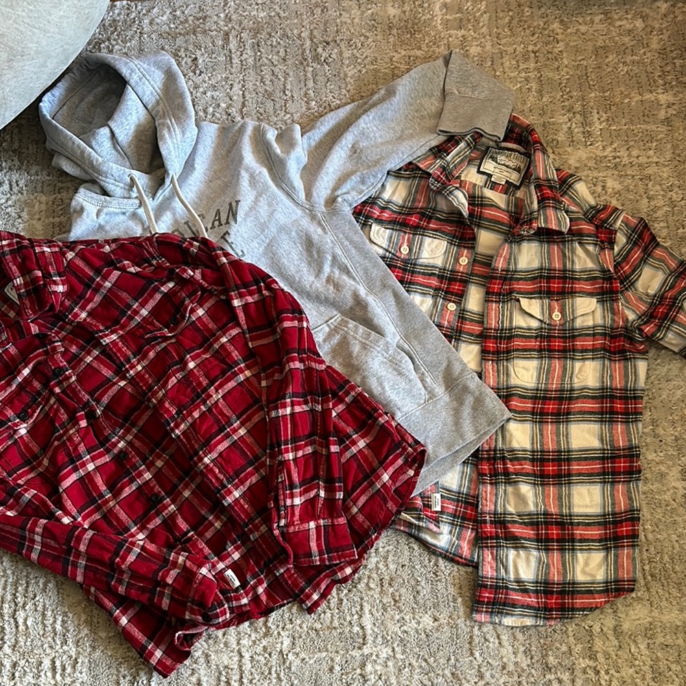 Red Plaid Kids Shirt